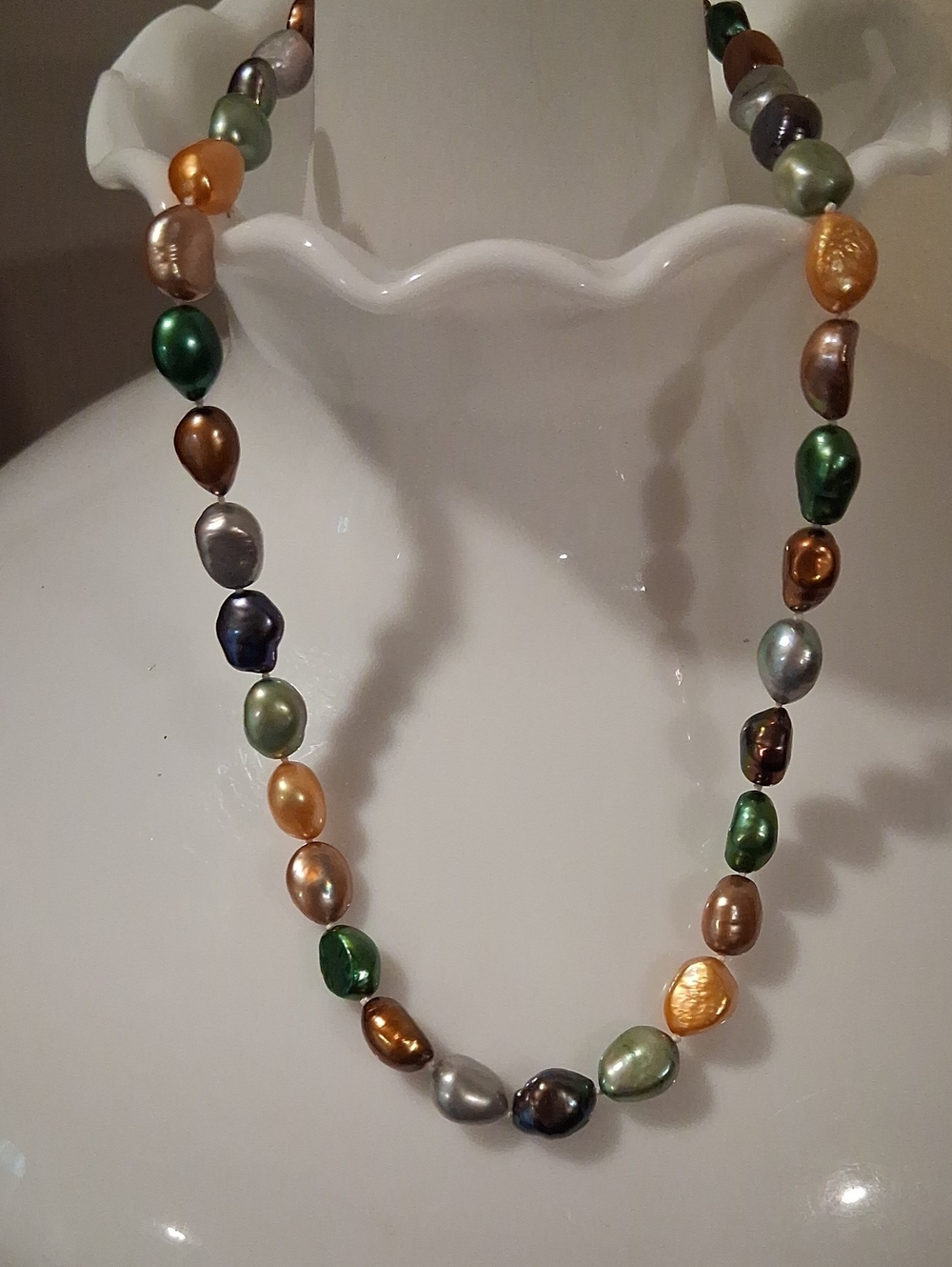 Multi-Color Baroque Pearl Necklace - Women Jewelry